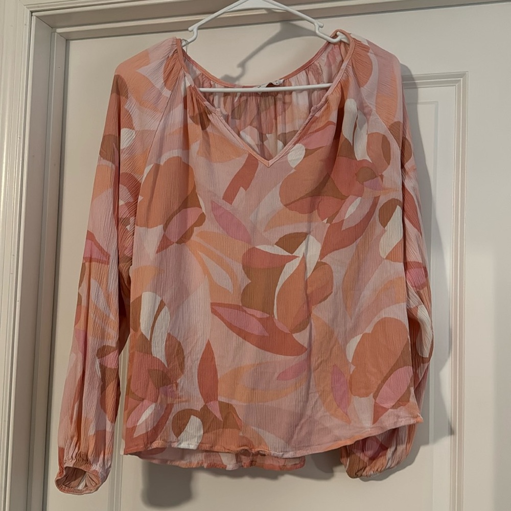 Pink maternity shirt